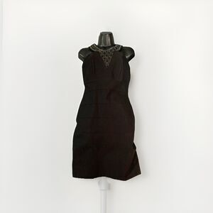 Maurice’s Dress Womens Juniors 7/8 Cocktail Mini Sleeveless‎ Black Silver NWT